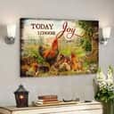 Chickens Today I Choose Joy Bible Verse Scripture Canvas Wall Art Chickens Today I Choose Joy Bible Verse Scripture Canvas Wall Art