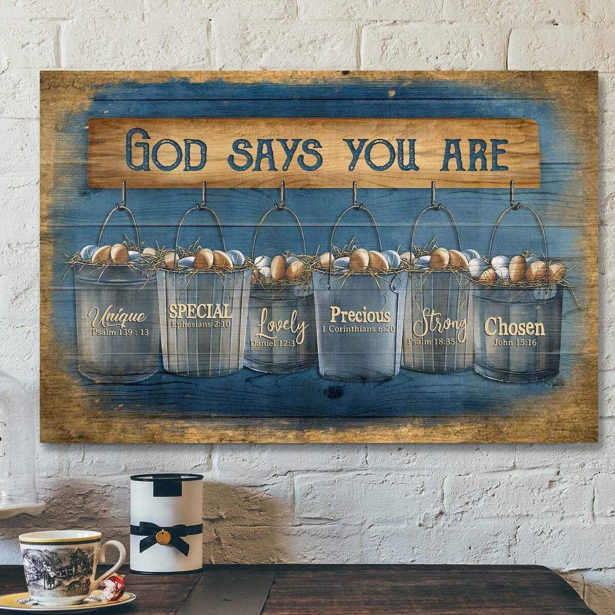 Eggs God Says You Are Bible Verse Scripture Canvas Wall Art Eggs God Says You Are Bible Verse Scripture Canvas Wall Art