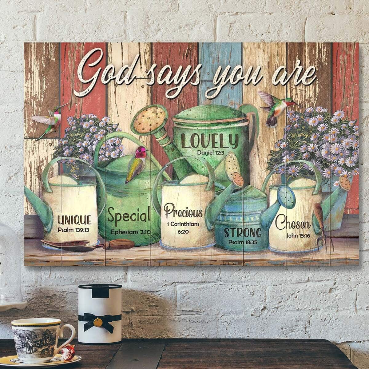 Garden God Says You Are Bible Verse Scripture Canvas Wall Art Garden God Says You Are Bible Verse Scripture Canvas Wall Art