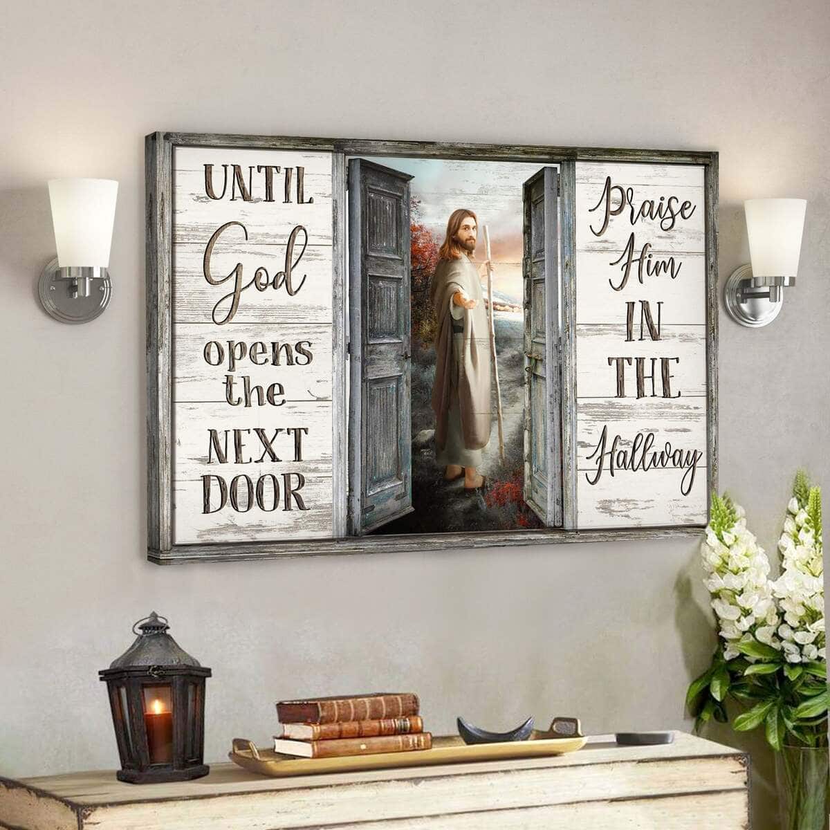 Take His Hand Until God Opens The Next Door Bible Verse Scripture Canvas Wall Art Take His Hand Until God Opens The Next Door Bible Verse Scripture Canvas Wall Art