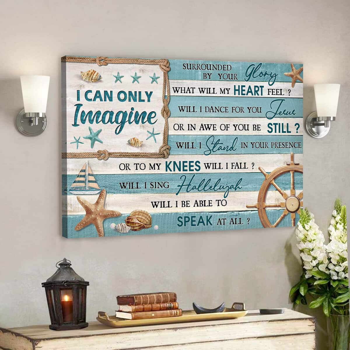 Bible Verse The Sea I Can Only Imagine Scripture Canvas Wall Art