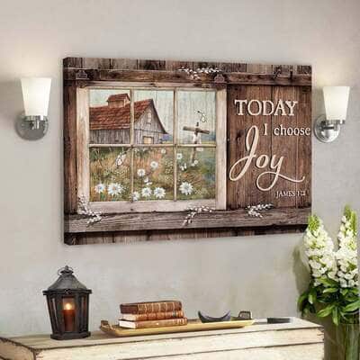 Bible Verse Window Frame Today I Choose Joy Canvas Wall Art Bible Verse Window Frame Today I Choose Joy Canvas Wall Art