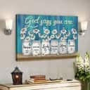 Bible Verse Daisy Jar On Blue Background God Says You Are Canvas Wall Art Bible Verse Daisy Jar On Blue Background God Says You Are Canvas Wall Art