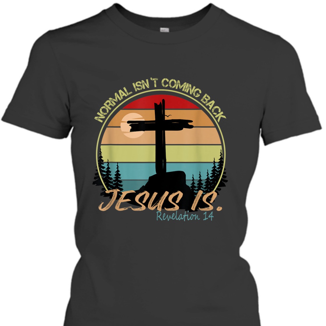 Vintage Bible Verse T-Shirt Normal Isn't Coming Back Jesus Is Revelation 14