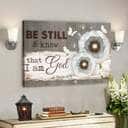 Dandelion And Butterflies Be Still And Know That I Am God Bible Verse Scripture Canvas Wall Art Dandelion And Butterflies Be Still And Know That I Am God Bible Verse Scripture Canvas Wall Art