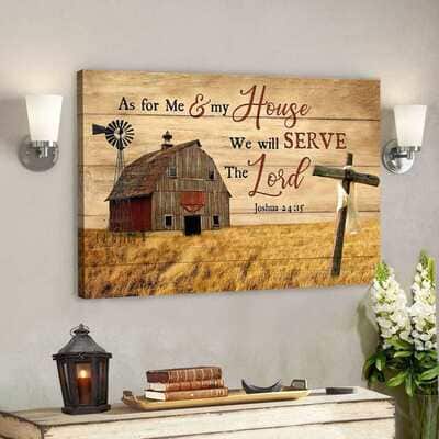 As For Me And My House We Will Serve The Lord Bible Verse Scripture Canvas Wall Art As For Me And My House We Will Serve The Lord Bible Verse Scripture Canvas Wall Art