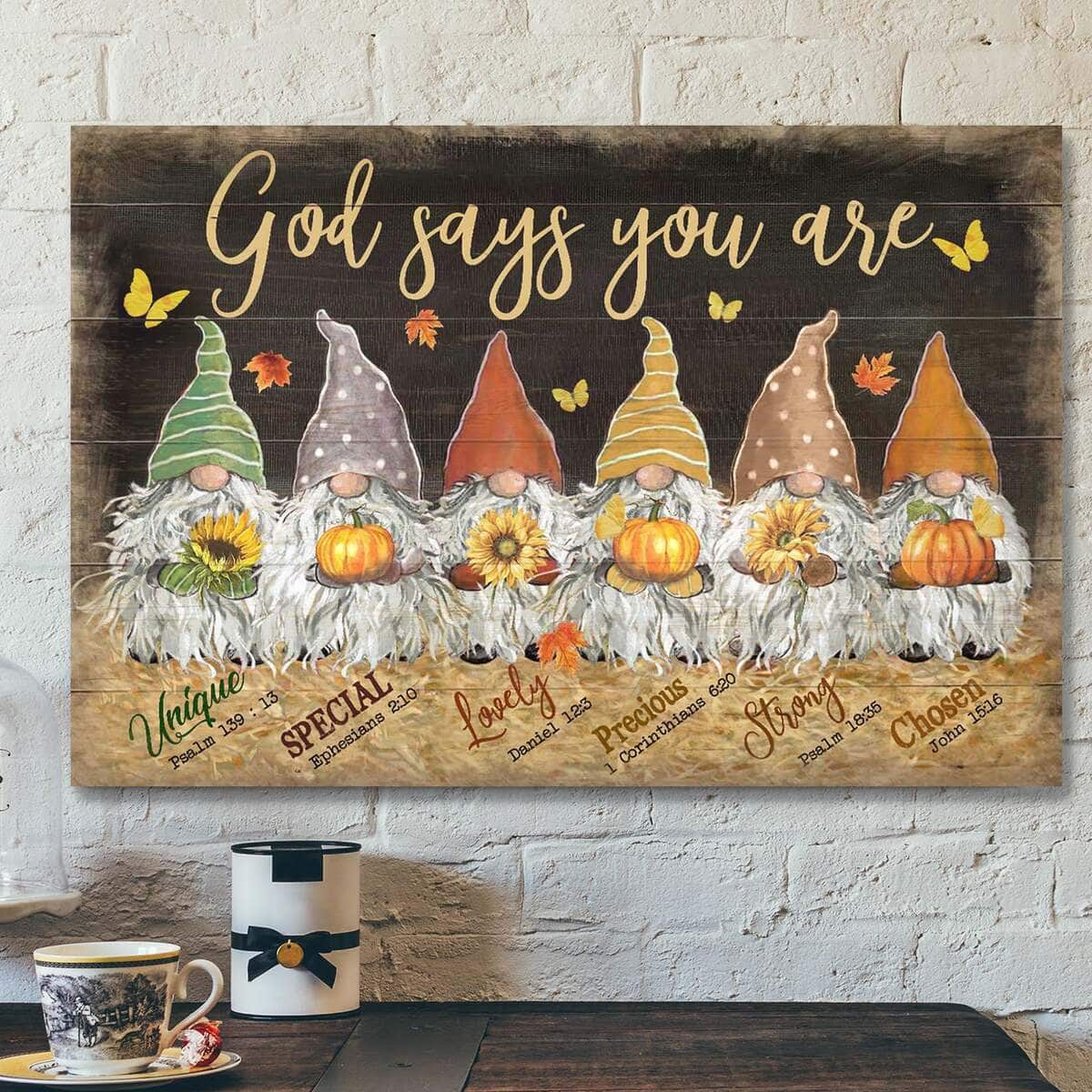 Dwarfs God Says You Are Bible Verse Religious Faith Canvas Wall Art Dwarfs God Says You Are Bible Verse Religious Faith Canvas Wall Art
