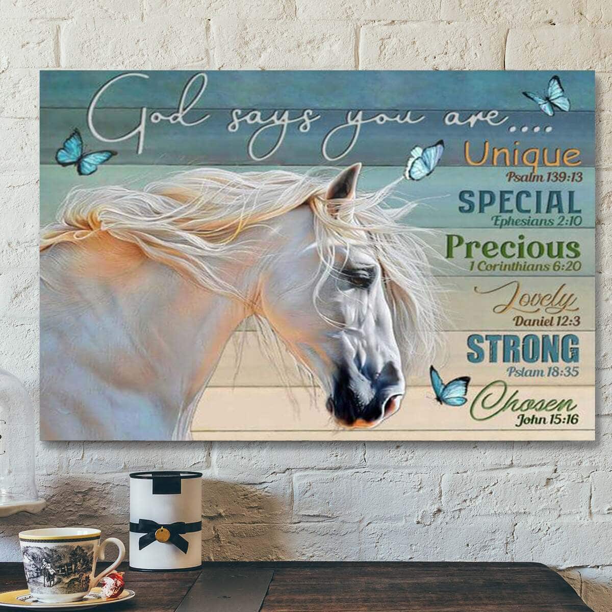 Beautiful Horse God Says You Are Bible Verse Scripture Canvas Wall Art Beautiful Horse God Says You Are Bible Verse Scripture Canvas Wall Art
