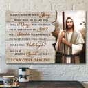Christian Surrounded By Your Glory I Can Only Imagine Bible Verse Scripture Canvas Wall Art