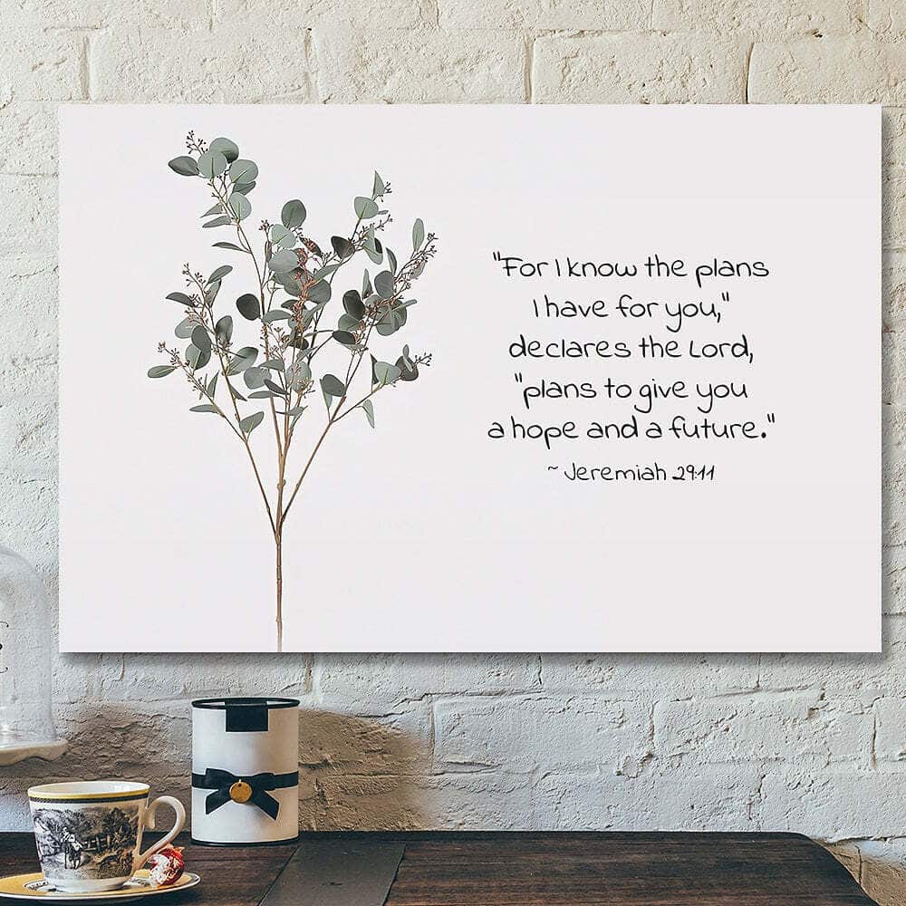 For I Know The Plans I Have For You Jesus Bible Verse Scripture Canvas Wall Art For I Know The Plans I Have For You Jesus Bible Verse Scripture Canvas Wall Art