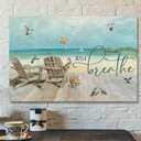 Beachhouse And Hummingbird Just Breathe Bible Verse Scripture Canvas Wall Art Beachhouse And Hummingbird Just Breathe Bible Verse Scripture Canvas Wall Art