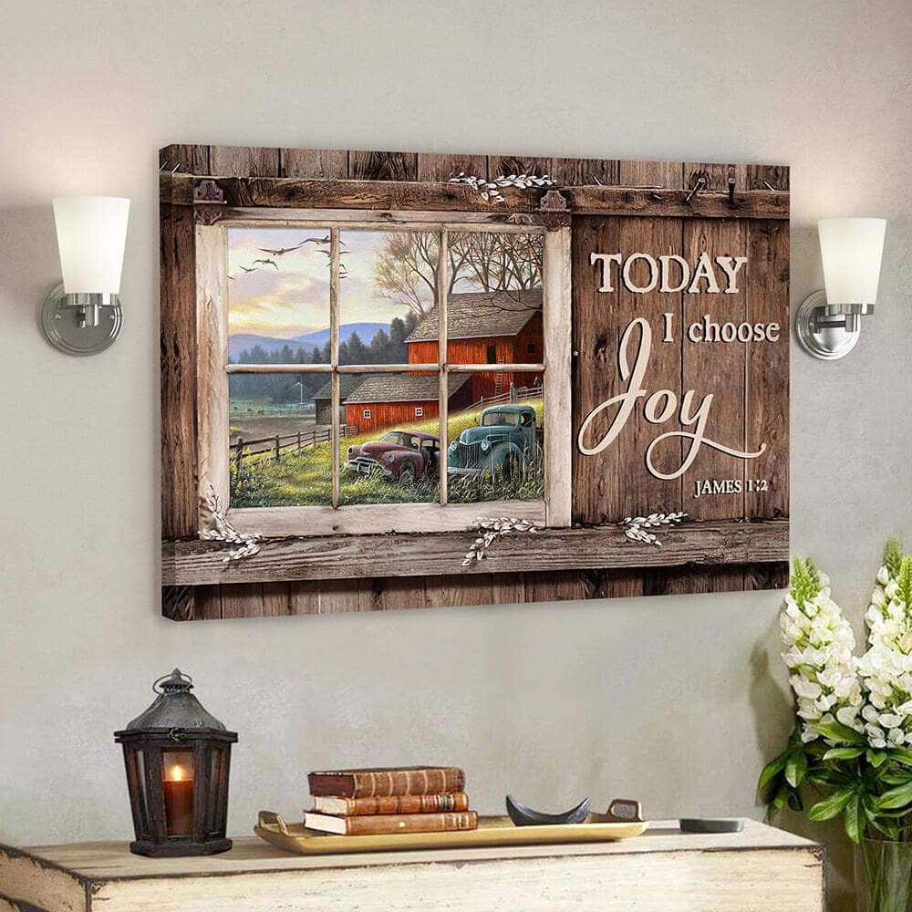 Today I Choose Day Joy James 12 Christian Bible Verse Scripture Canvas Wall Art Today I Choose Day Joy James 12 Christian Bible Verse Scripture Canvas Wall Art