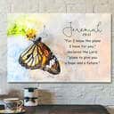 Butterfly Jeremiah 2911 Bible Verse Scripture Canvas Wall Art Butterfly Jeremiah 2911 Bible Verse Scripture Canvas Wall Art