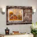 Today I Choose Day Joy James 12 Bible Verse Scripture Canvas Wall Art For Christians