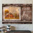 Today I Choose Day Joy James 12 Bible Verse Scripture Canvas Wall Art For Christians