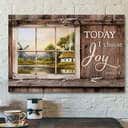 Today I Choose Day Joy James 12 Christian Faith Bible Verse Scripture Canvas Wall Art