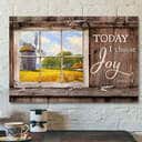 Today I Choose Day Joy James 12 Bible Verse Christian Scripture Canvas Wall Art