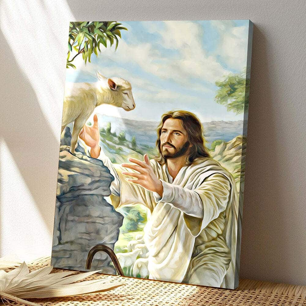 Faith Christian Jesus Christ Bible Verse Canvas Print