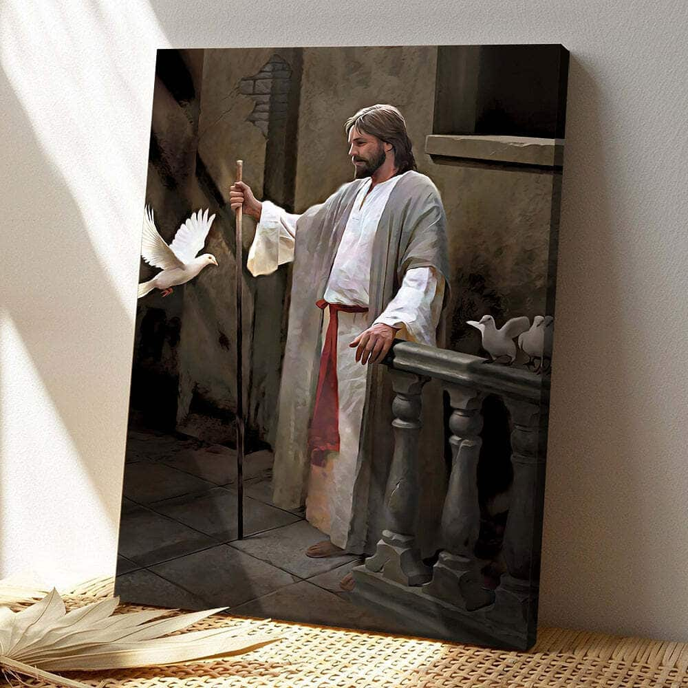 Jesus Christ Bible Verse Scripture Christian Gift Canvas Print