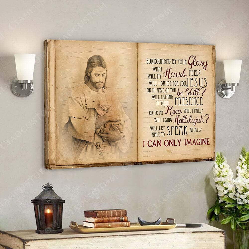 I Can Only Imagine Book Jesus Christ Bible Verse Scripture Canvas Wall Art I Can Only Imagine Book Jesus Christ Bible Verse Scripture Canvas Wall Art