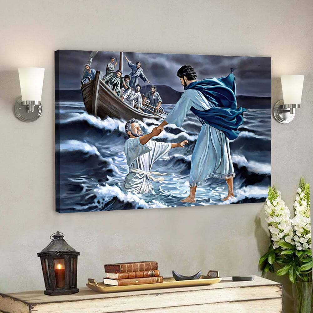 Jesus Our Savior Christ Bible Verse Scripture Canvas Wall Art