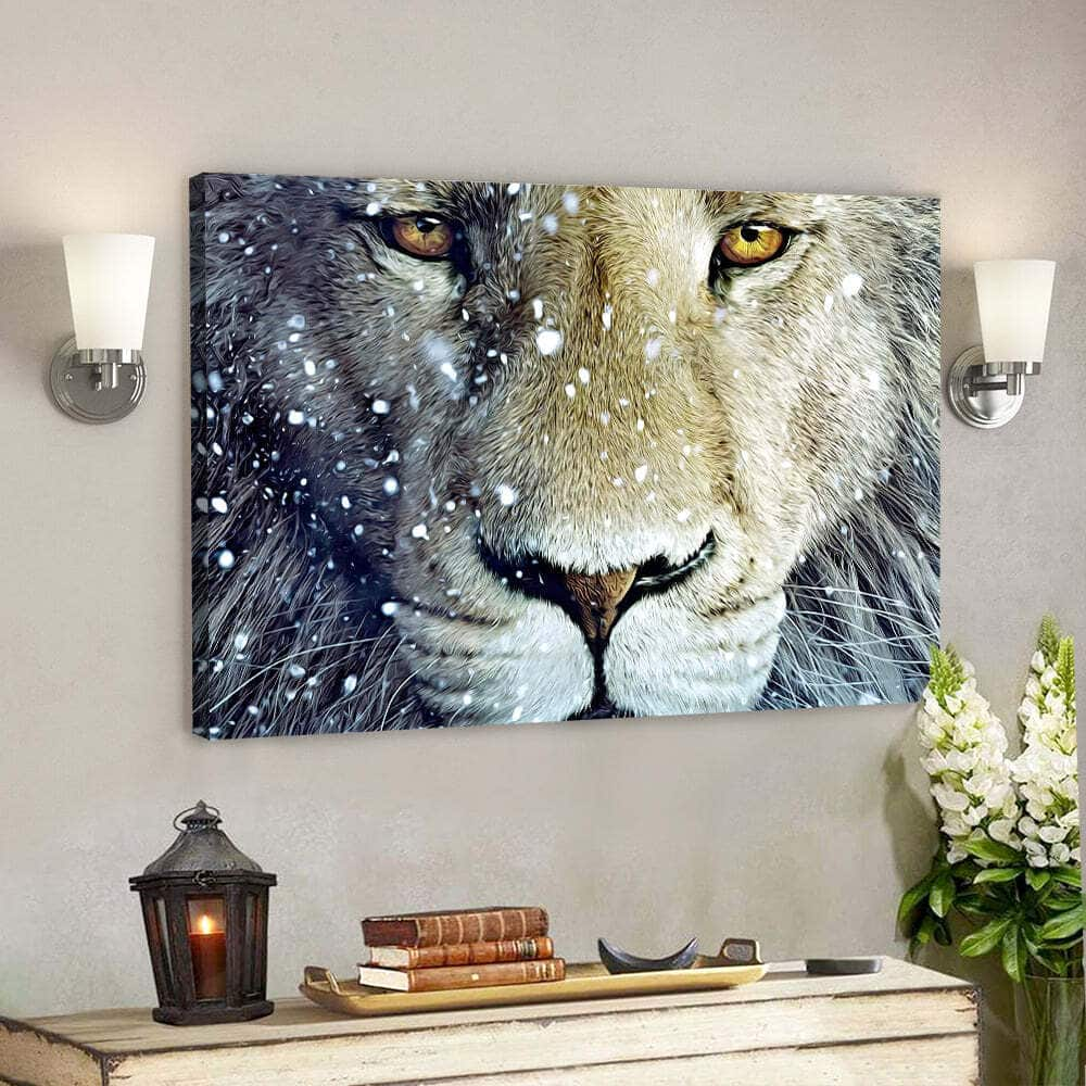 Lion Jesus Christian Gift Jesus Scripture Canvas Wall Art