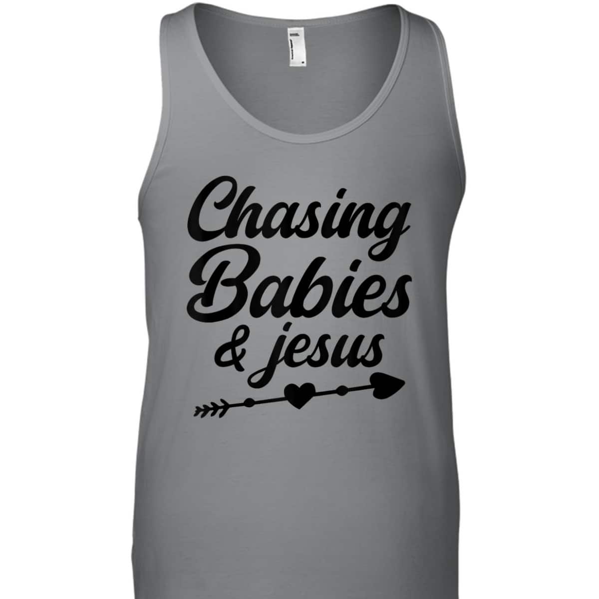 Christian Mama Religious Christian Chasing Babies And Jesus T-Shirt Christian Mama Religious Christian Chasing Babies And Jesus T-Shirt