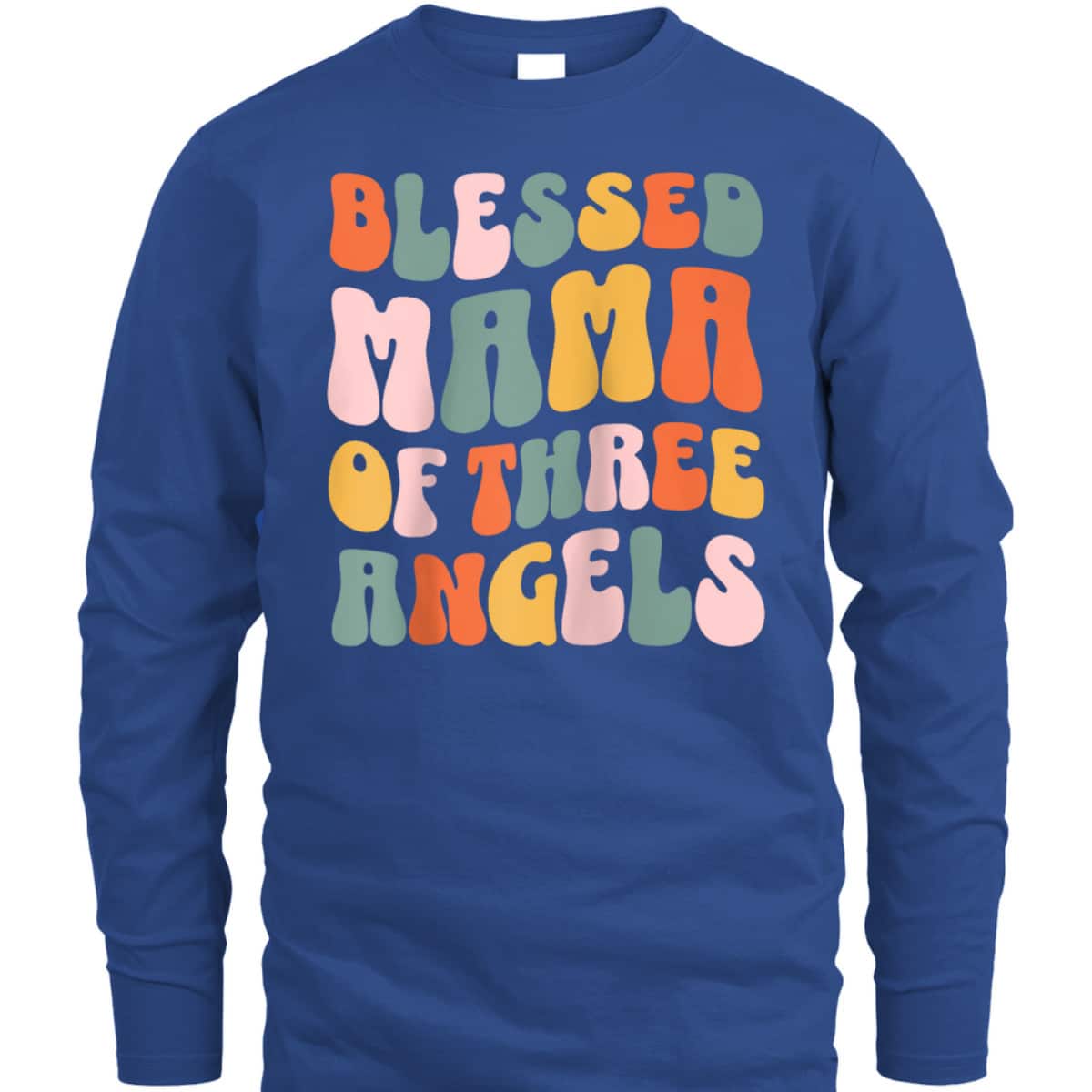 Mama Of Three Angels Christian Religious T-Shirt Mother's Day Gift Mama Of Three Angels Christian Religious T-Shirt Mother's Day Gift