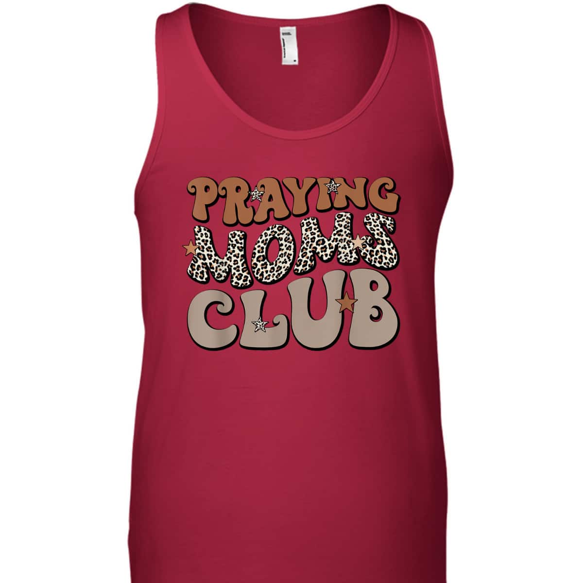 Praying Moms Club Leopard Christian Mama Mother's Day T-Shirt Praying Moms Club Leopard Christian Mama Mother's Day T-Shirt