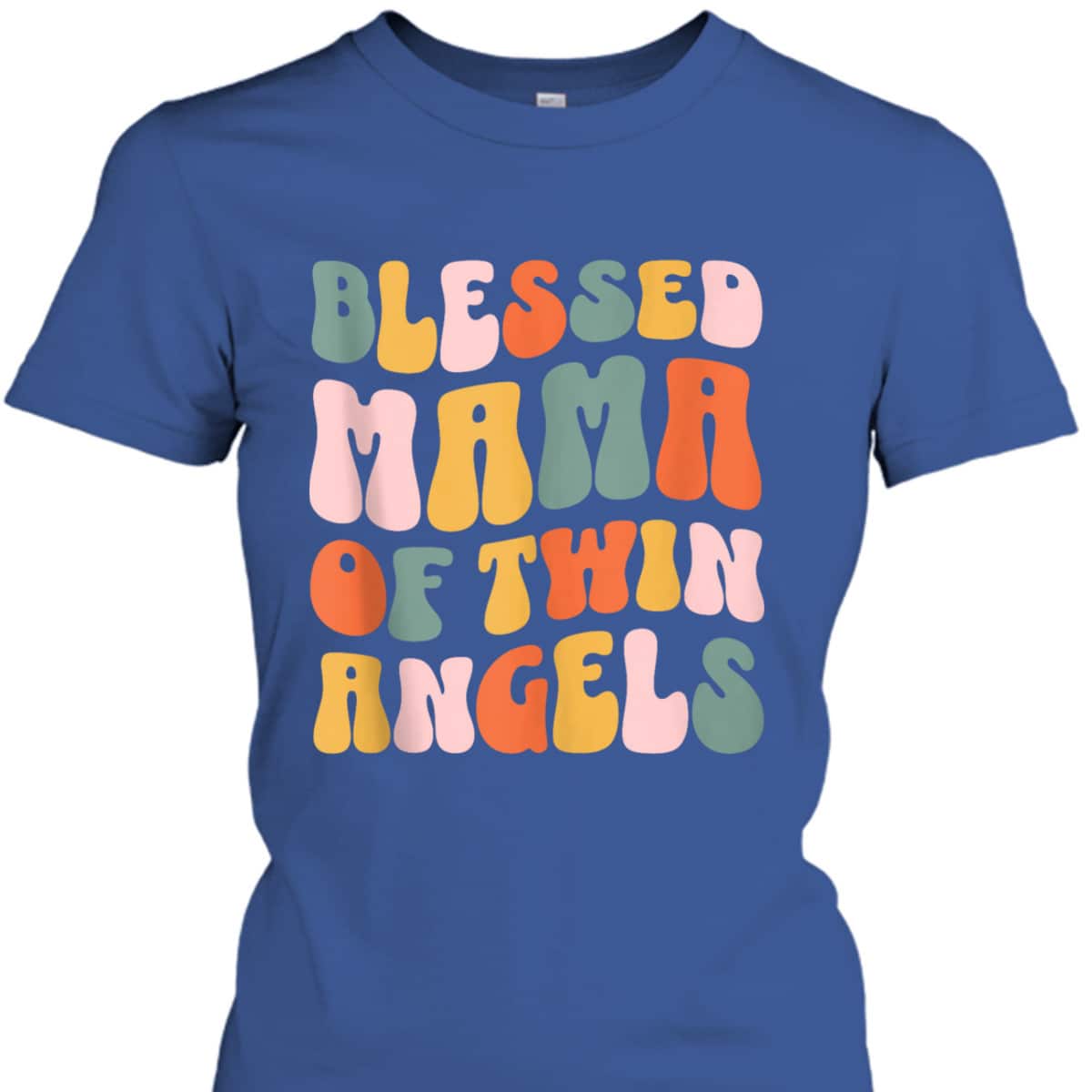 Mama Of Twin Angels Christian Mother's Day T-Shirt Gift For Christian Mom Mama Of Twin Angels Christian Mother's Day T-Shirt Gift For Christian Mom