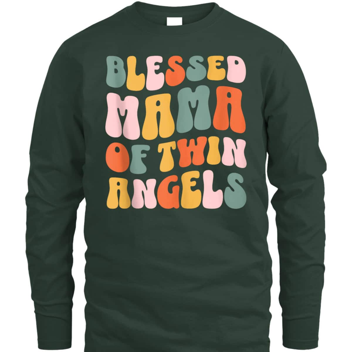 Mama Of Twin Angels Christian Mother's Day T-Shirt Gift For Christian Mom Mama Of Twin Angels Christian Mother's Day T-Shirt Gift For Christian Mom