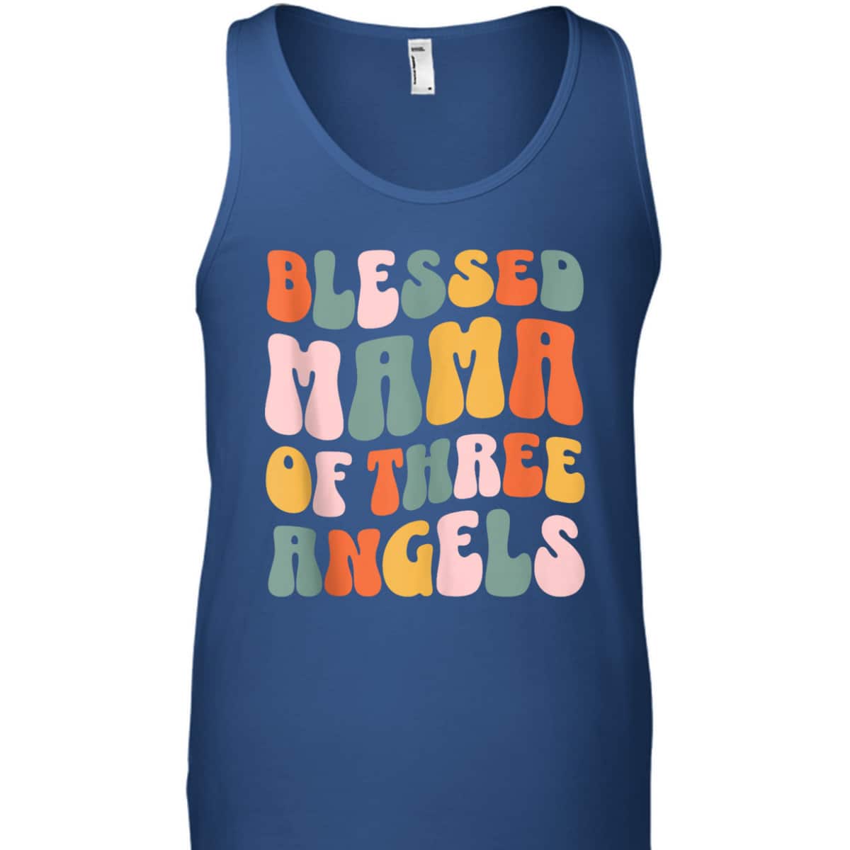 Mama Of Three Angels Mother's Day T-Shirt Gift For Christian Mom Mama Of Three Angels Mother's Day T-Shirt Gift For Christian Mom