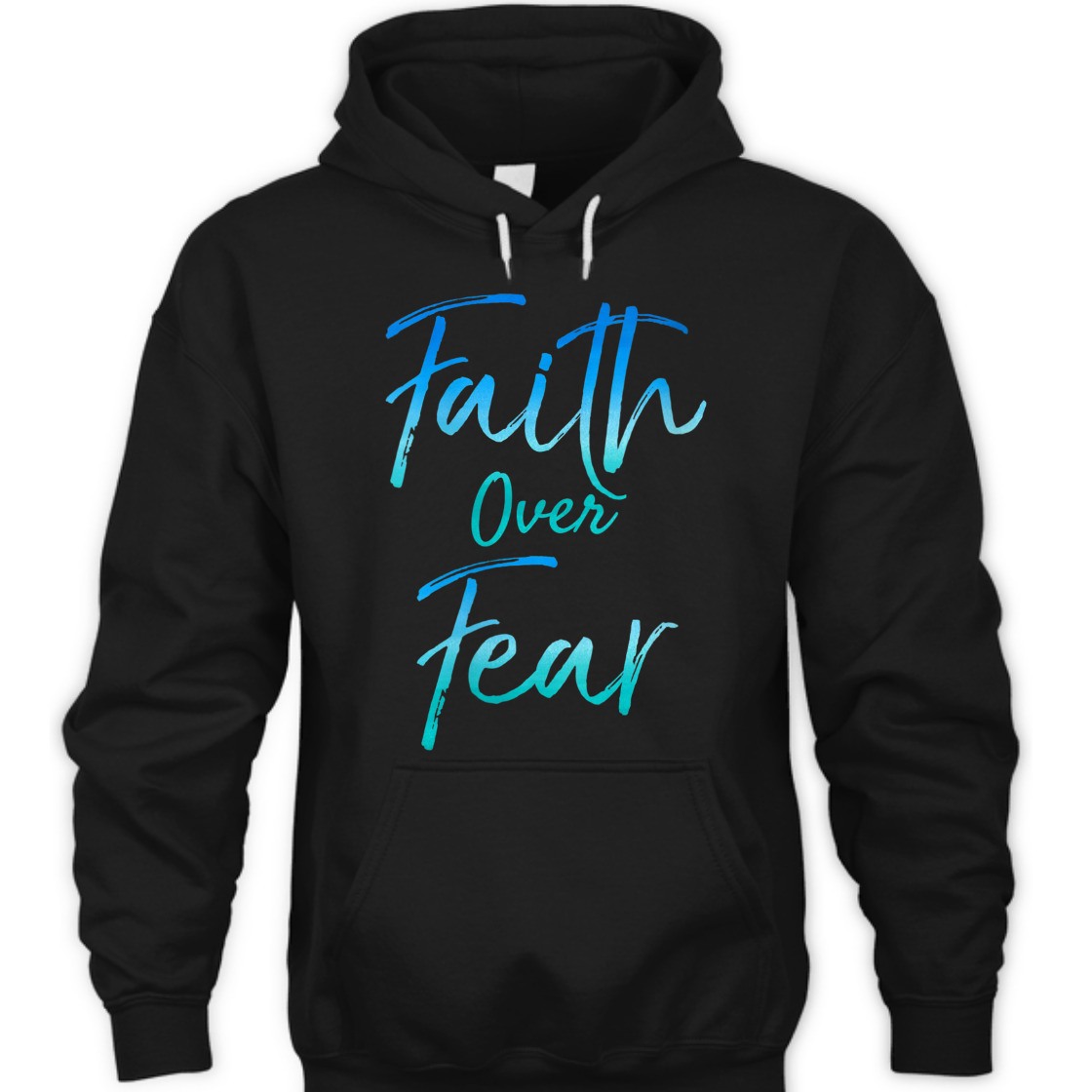 Faith Over Fear T-Shirt Christian Faith Religious Gift