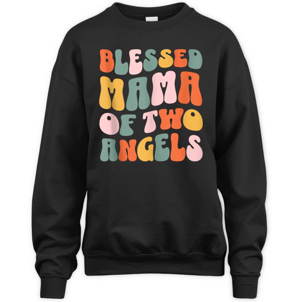 Mama Of Two Angels Christian Mother's Day T-Shirt Gift For Christian Mom Mama Of Two Angels Christian Mother's Day T-Shirt Gift For Christian Mom