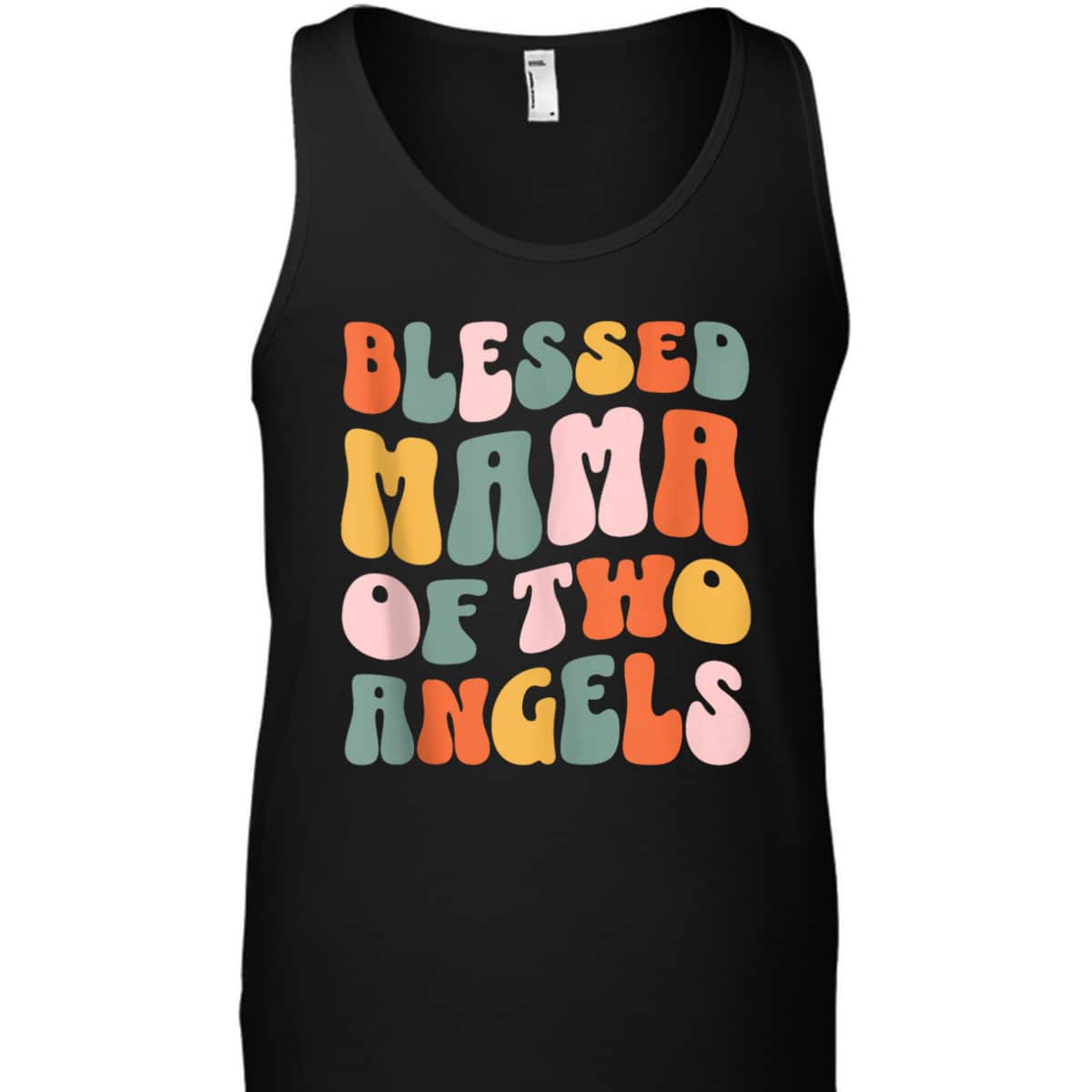 Mama Of Two Angels Christian Mother's Day T-Shirt Gift For Christian Mom Mama Of Two Angels Christian Mother's Day T-Shirt Gift For Christian Mom