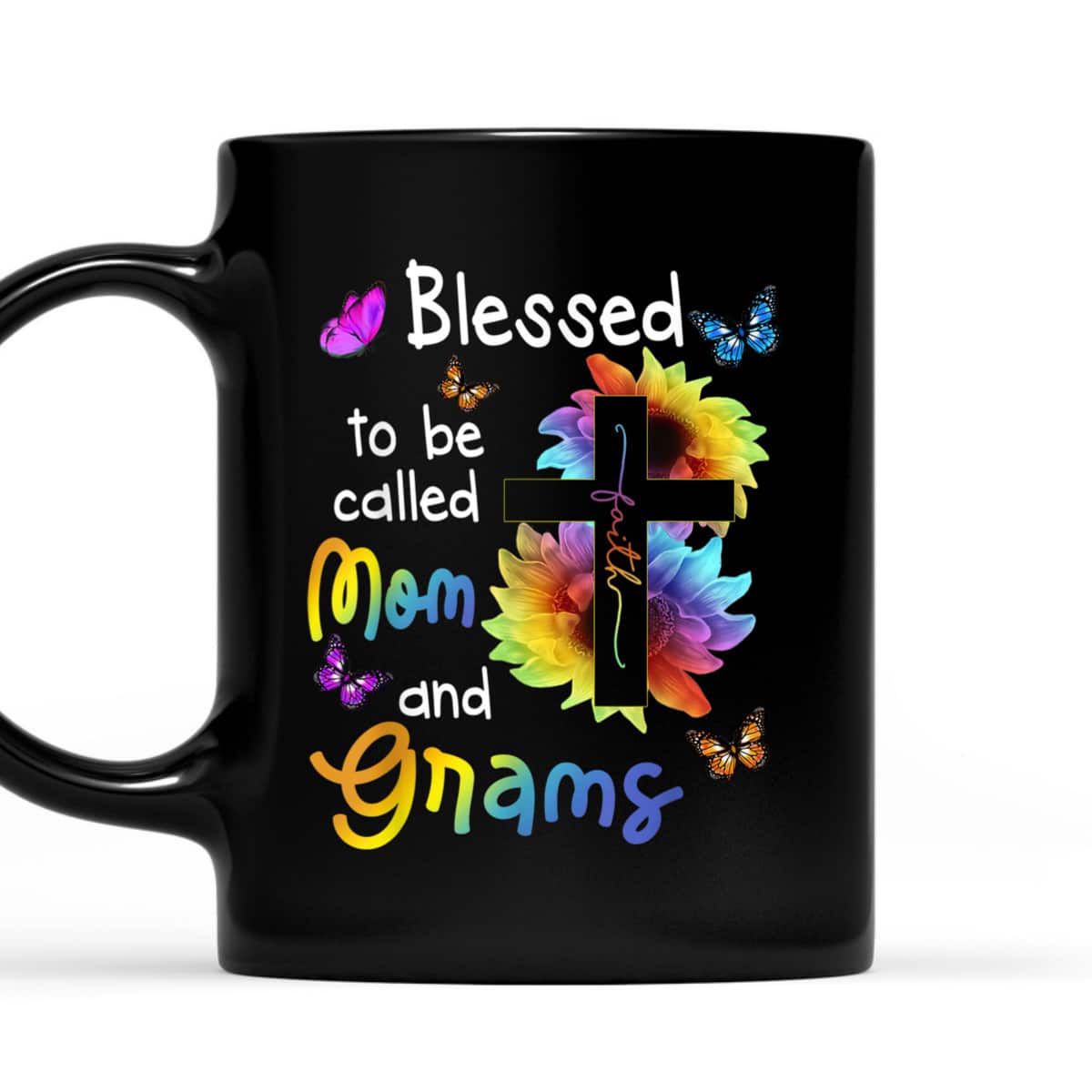Blessed To Be Called Mom And Grams Christian Cross T-Shirt Blessed To Be Called Mom And Grams Christian Cross T-Shirt