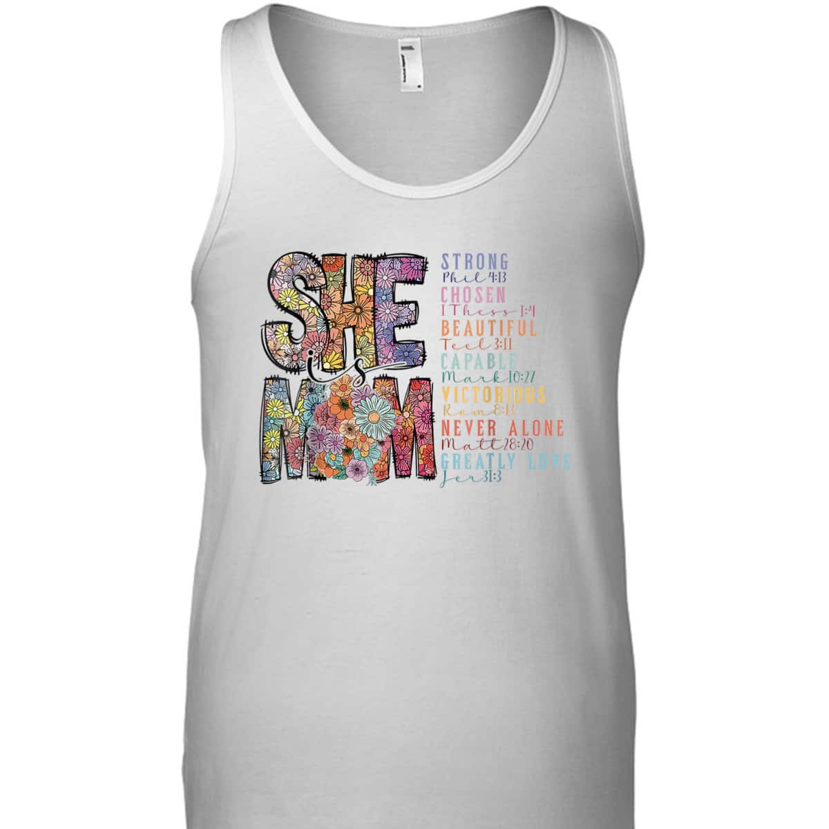 She Is Mom Christian Bible Verse Religious Mother's Day T-Shirt She Is Mom Christian Bible Verse Religious Mother's Day T-Shirt