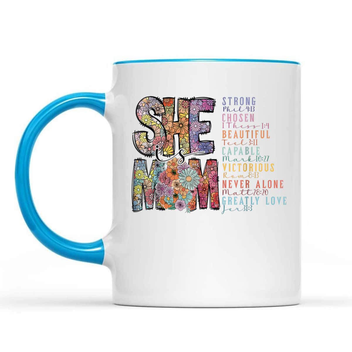 She Is Mom Christian Bible Verse Religious Mother's Day T-Shirt She Is Mom Christian Bible Verse Religious Mother's Day T-Shirt