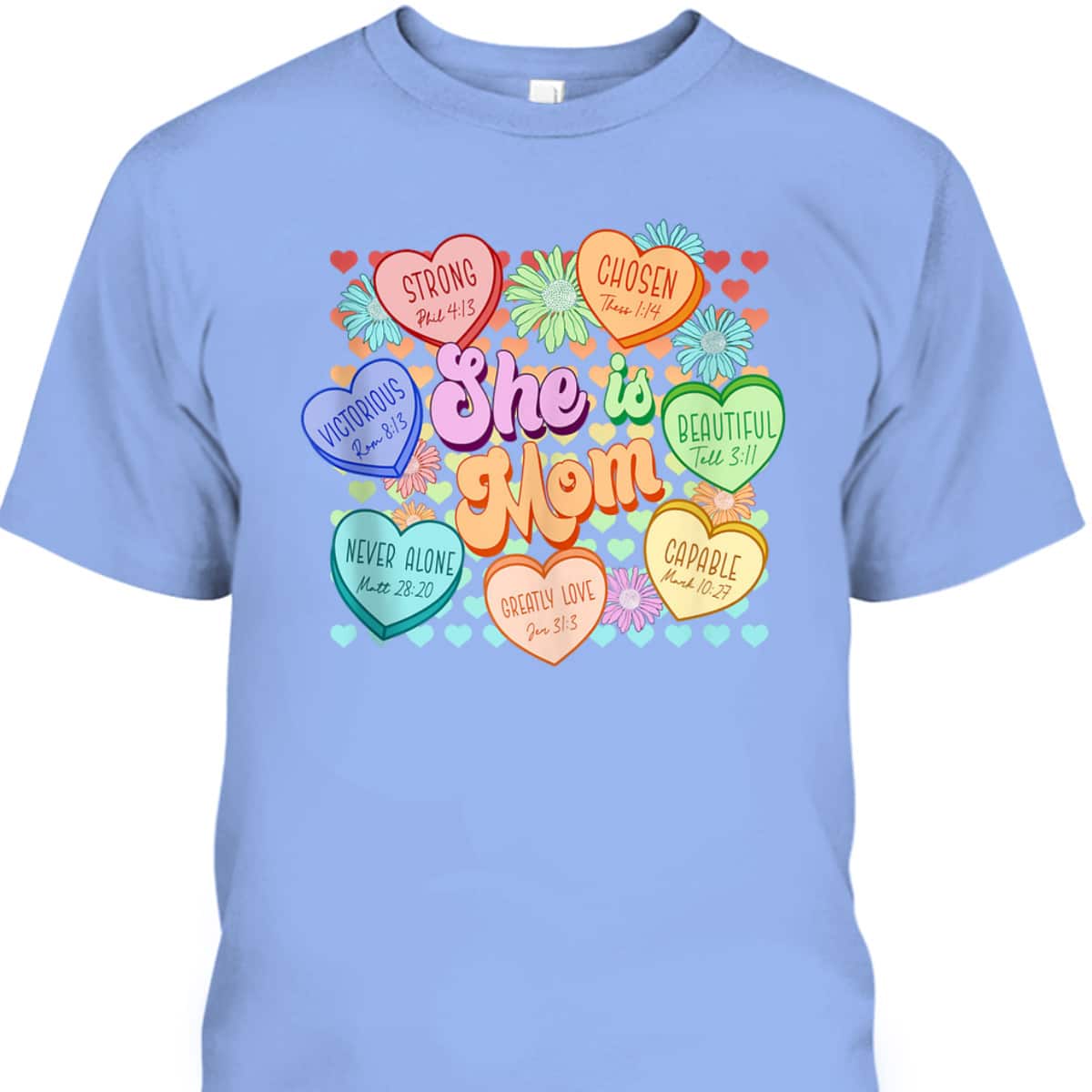 Religious Mother's Day She Is Mom Christian Bible Verse T-Shirt Religious Mother's Day She Is Mom Christian Bible Verse T-Shirt