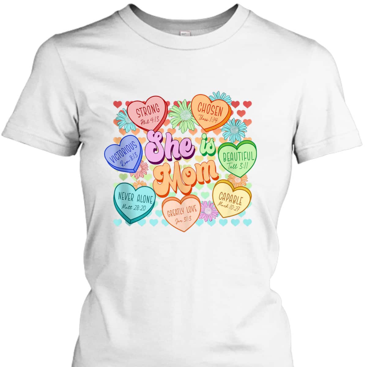 Religious Mother's Day She Is Mom Christian Bible Verse T-Shirt Religious Mother's Day She Is Mom Christian Bible Verse T-Shirt