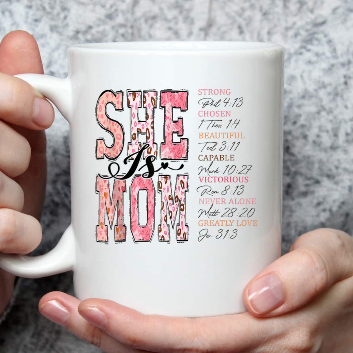 She Is Mom Christian Bible Verse Religious Mother's Day T-Shirt Gift She Is Mom Christian Bible Verse Religious Mother's Day T-Shirt Gift