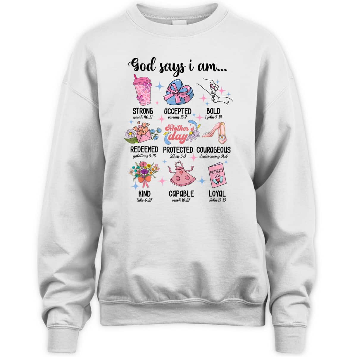 God Says I Am Jesus Christian Mothers Day Religious T-Shirt God Says I Am Jesus Christian Mothers Day Religious T-Shirt