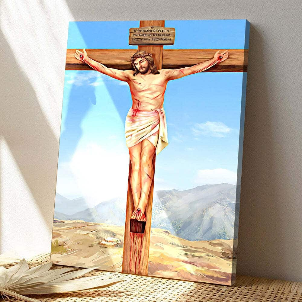 Christian Jesus Christ Bible Verse Scripture Canvas Print