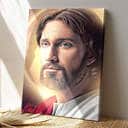 Jesus Portrait Faith Religious Canvas Print Christ Bible Verse Scripture Gift