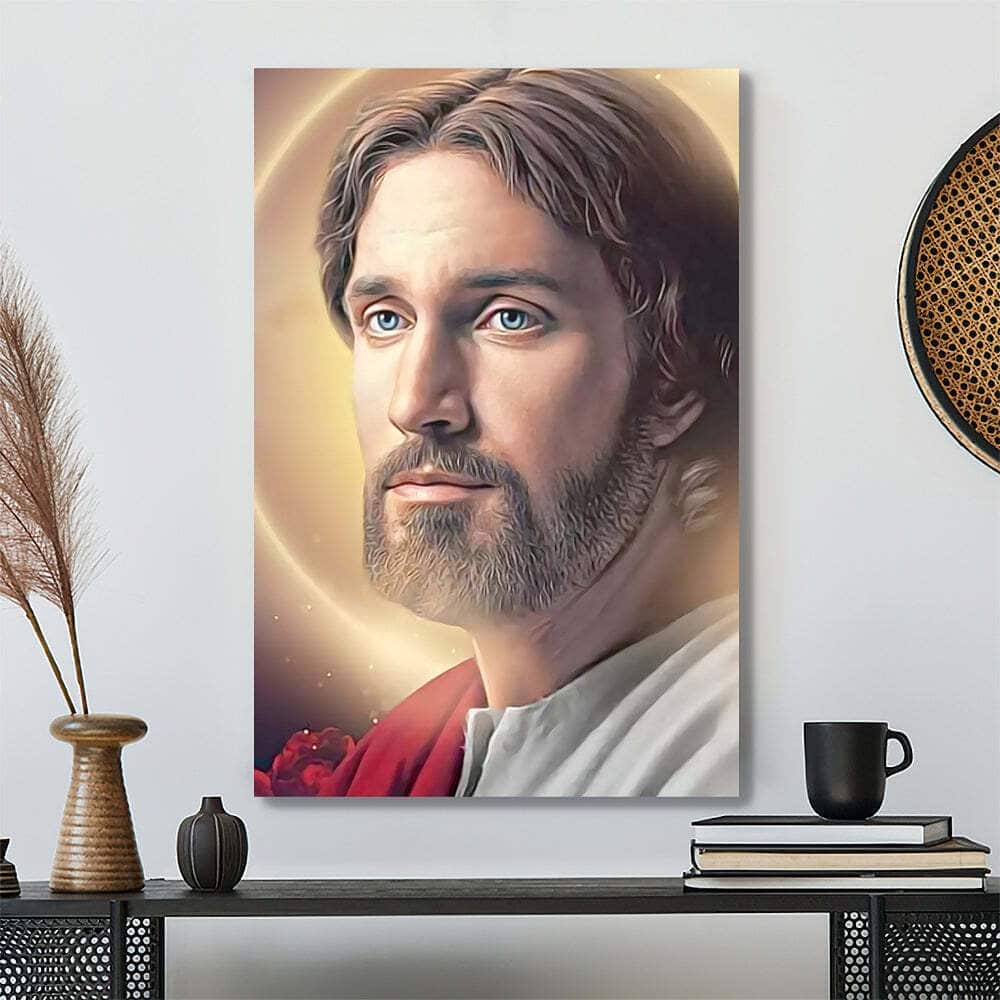 Jesus Portrait Faith Religious Canvas Print Christ Bible Verse Scripture Gift Jesus Portrait Faith Religious Canvas Print Christ Bible Verse Scripture Gift