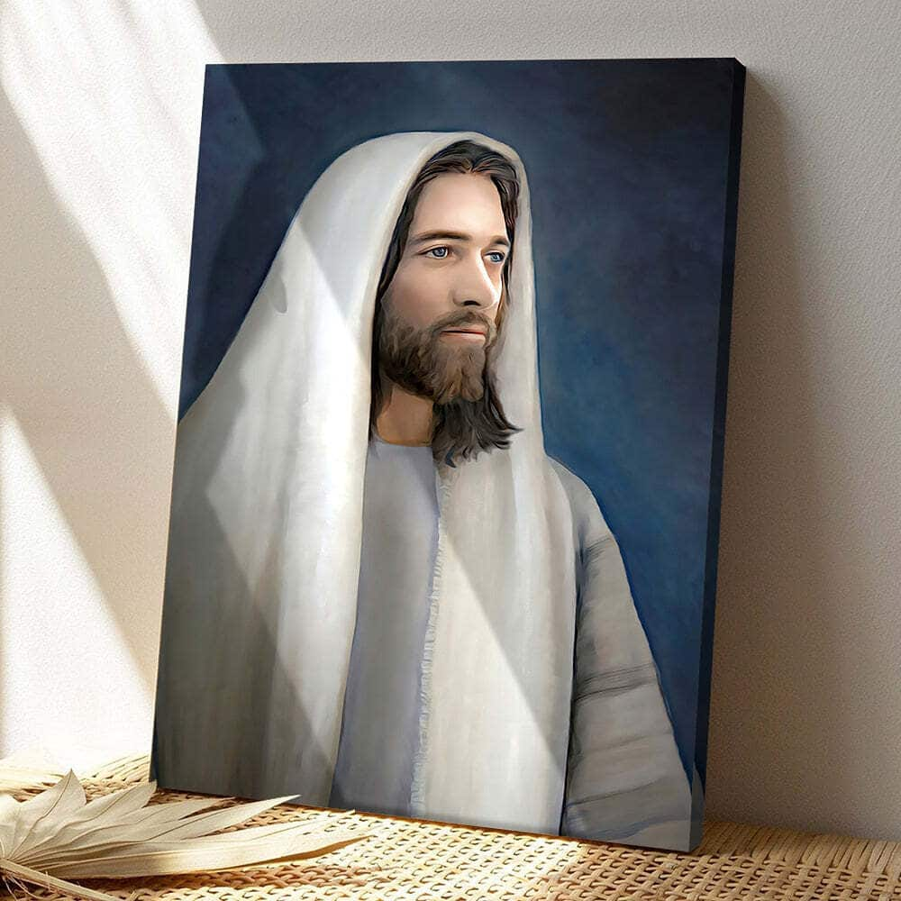 Christian Jesus Portrait Canvas Print Gift For Christian