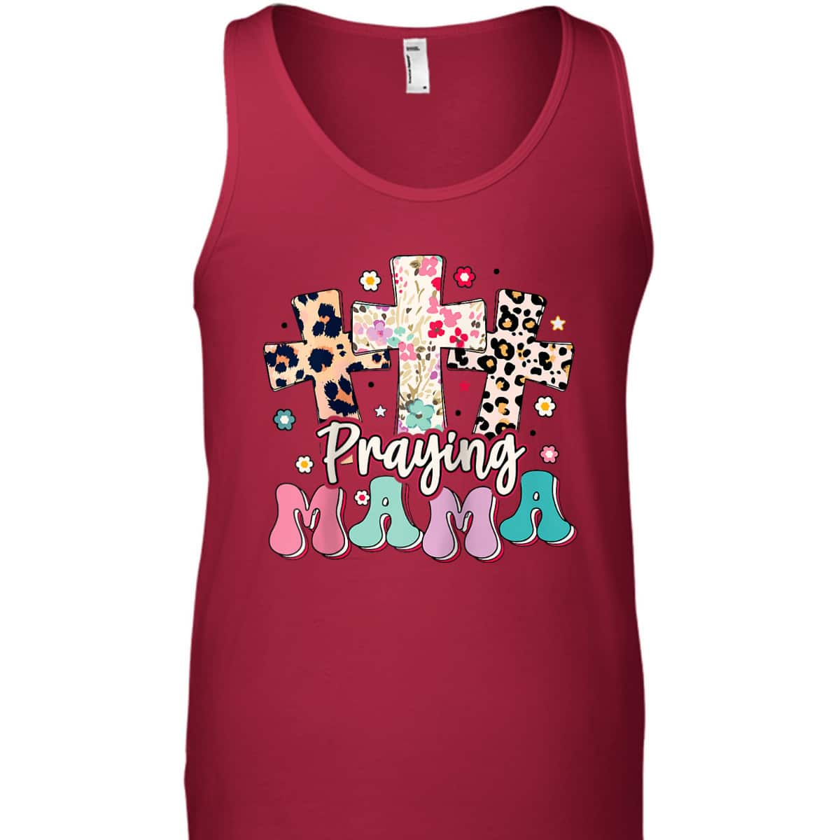 Christian Cross Praying Mama Religious Mother's Day T-Shirt For Christian Mom Christian Cross Praying Mama Religious Mother's Day T-Shirt For Christian Mom