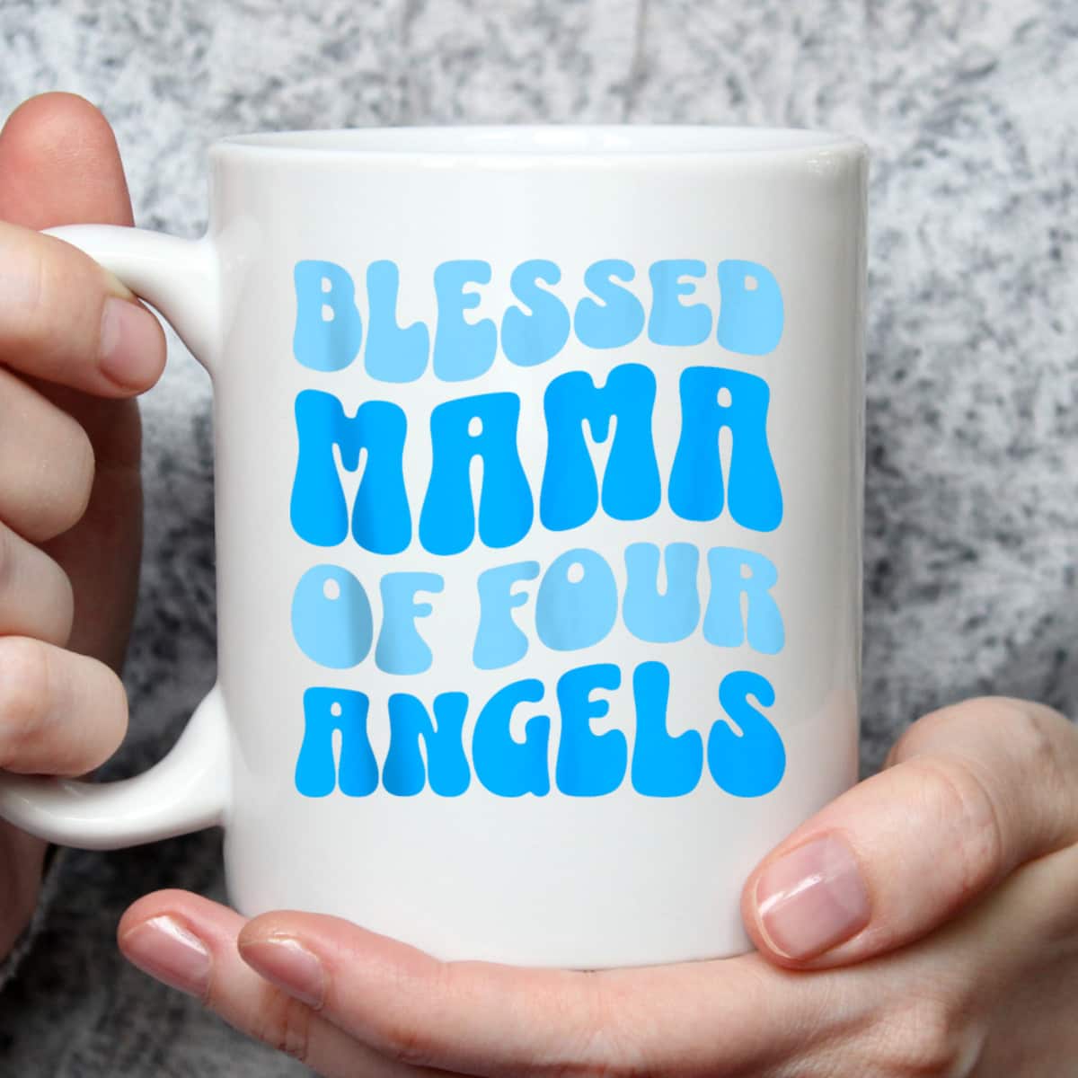 Mama Of Four Angels Mother's Day Christian T-Shirt Gift For Christian Mom Mama Of Four Angels Mother's Day Christian T-Shirt Gift For Christian Mom
