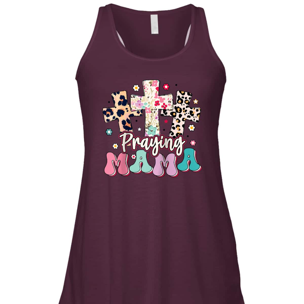 Christian Cross Praying Mama Religious Mother's Day T-Shirt For Christian Mom Christian Cross Praying Mama Religious Mother's Day T-Shirt For Christian Mom