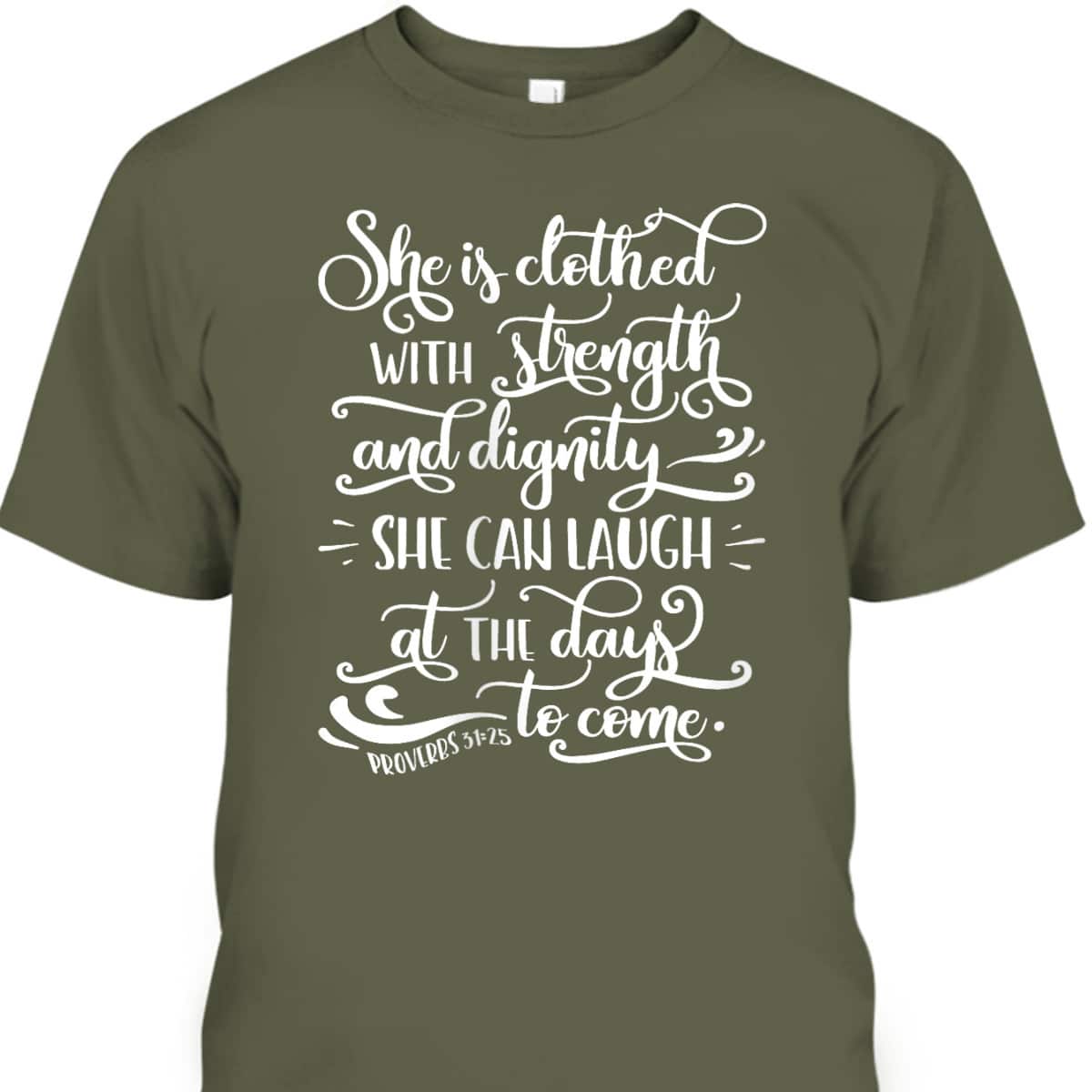 Womens Christian Bible Verse Proverbs 315 Virtuous Godly Woman Gif T-Shirt Womens Christian Bible Verse Proverbs 315 Virtuous Godly Woman Gif T-Shirt